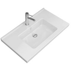 Vilarte by Dura Sees 5820MY umywalka 80x46 cm prostokątna meblowa zielona