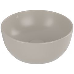 Villeroy & Boch Artis 438932AM umywalka 32.5x32.5 cm okrągła nablatowa brąz/beż