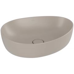 Villeroy & Boch Antao 4A7351AM umywalka 51x40 cm owalna nablatowa brąz/beż