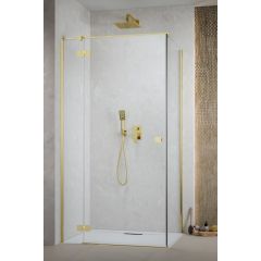 Radaway Essenza Gold KDJ 13850440901L drzwi prysznicowe 90 cm uchylne złoty połysk/szkło przezroczyste