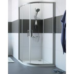 Huppe Classics 2 1/4 koła C20602069322 kabina prysznicowa 90x90 cm półokrągła srebrny połysk/