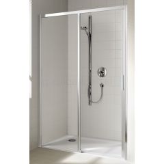 Kermi Cada XS CKD2L15520VPK drzwi prysznicowe 155 cm rozsuwane srebrny połysk/szkło przezroczyste