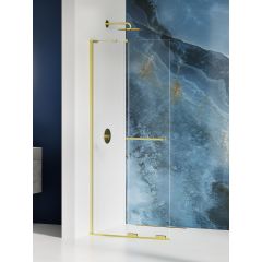 New Trendy Smart Light Gold EXK6731WL ścianka prysznicowa walk-in 120 cm złoty połysk/szkło przezroczyste