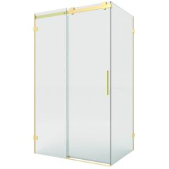 New Trendy Softi X Gold Brushed EXK8945 kabina prysznicowa 100x80 cm prostokątna złoty szczotkowany/szkło przezroczyste