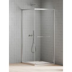 New Trendy New Varia K5181 kabina prysznicowa 80x80 cm kwadratowa chrom połysk/szkło przezroczyste