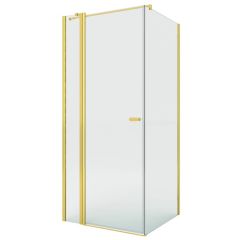 New Trendy New Soleo Gold Shine K5399WP kabina prysznicowa 80x75 cm prostokątna złoty połysk/szkło przezroczyste