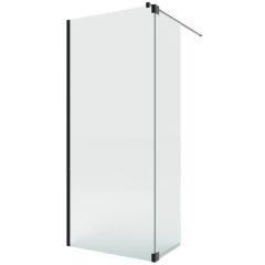 New Trendy Nesta Black K5830 kabina prysznicowa walk-in 100x40 cm czarny mat/szkło przezroczyste