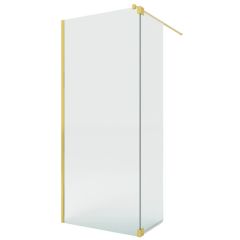 New Trendy Nesta Gold Shine K5846 kabina prysznicowa walk-in 100x40 cm złoty połysk/szkło przezroczyste