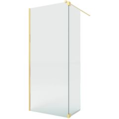 New Trendy Nesta Gold Brushed K5862 kabina prysznicowa walk-in 100x40 cm złoty szczotkowany/szkło przezroczyste