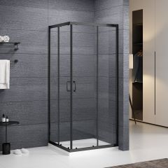 Roth Sundis Square Black N0789 kabina prysznicowa 90x90 cm czarny mat/szkło przezroczyste
