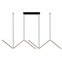 Abigali MontBlanc LWMB90CM lampa wisząca 2x26 W czarna Abigali MontBlanc LWMB90CM lampa wisząca 2x26 W czarna