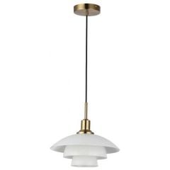 Abruzzo Retro ABRGRAMI lampa wisząca 1x20 W biała