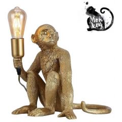 Abruzzo Monkey ABRKARD4G lampa stołowa 1x40 W złota