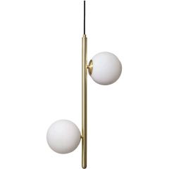 Abruzzo Milano ABRLWBE27 lampa wisząca 2x40 W złoty