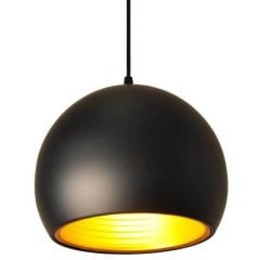 Abruzzo Retro ABRLWGEO1 lampa wisząca 1x20 W czarna-złota