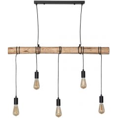 Abruzzo Cerveza ABRLWL5XE27 lampa wisząca 5x40 W czarna