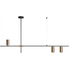 Abruzzo Cazzata ABRLWLCAZZZ lampa wisząca 3x20 W złota