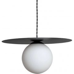Abruzzo Rotonde ABRLWORTOE14 lampa wisząca 1x40 W czarna