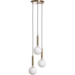 Abruzzo Palazzo ABRLWPAL3XE27 lampa wisząca 3x20 W złota