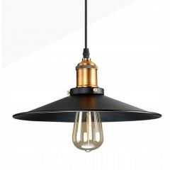 Abruzzo Retro ABRLWRTE27 lampa wisząca 1x20 W czarna-złota