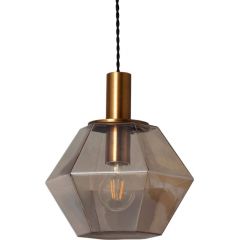Abruzzo Baciata ABRLWSABAC lampa wisząca 1x60 W bursztynowa