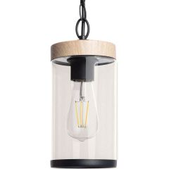 Abruzzo Finto ABRLWZIP44D lampa wisząca 1x28 W drewno