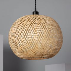 Abruzzo Boho ABRNLW28BHE27 lampa wisząca 1x40 W drewno