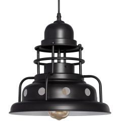 Abruzzo Retro ABRRRGE27 lampa wisząca 1x40 W czarna