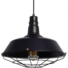 Abruzzo Patrone ABRRRPSZE27 lampa wisząca 1x20 W czarna