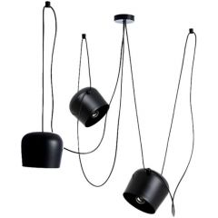 Abruzzo Spider ABRSHILE27 lampa wisząca 3x30 W czarna