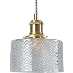 Abruzzo Wanda ABRSLWW lampa wisząca 1x20 W przezroczysta-złota