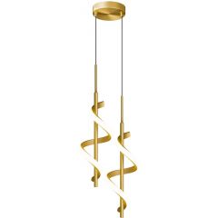 Abigali Spirali LWSK lampa wisząca 2x20 W złota Abigali Spirali LWSK lampa wisząca 2x20 W złota