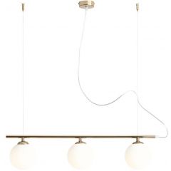 Aldex Beryl 1006E30 lampa wisząca 3x10 W złota