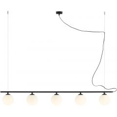 Aldex Beryl 1006F1 lampa wisząca 5x10 W czarna