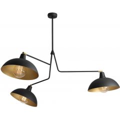 Aldex Escape 1036E1 lampa podsufitowa 3x15 W czarna