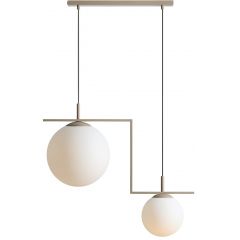 Aldex Zac 1038H172 lampa wisząca 2x15 W beżowa