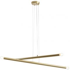 Aldex Tubo 1072L40 lampa wisząca 4x10 W mosiądz