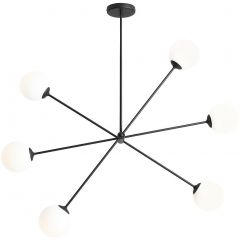 Aldex Ohio 1081PLK1 lampa podsufitowa 6x10 W czarna