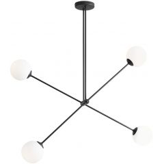 Aldex Ohio 1081PLL1 lampa podsufitowa 4x10 W czarna