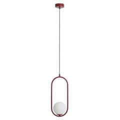 Aldex Riva 1086G15 lampa wisząca 1x10 W czerwona