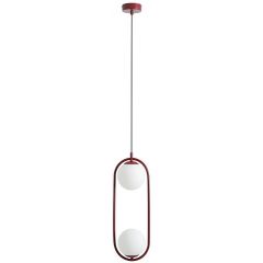 Aldex Riva 1086H15 lampa wisząca 2x10 W czerwona