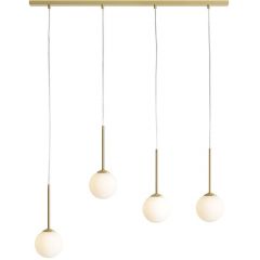 Aldex Bosso 1087L40 lampa wisząca 4x10 W złota