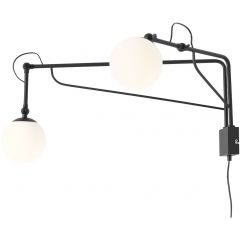 Aldex Soho Glass 1105D1 kinkiet 2x10 W czarny