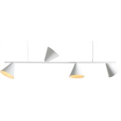Aldex Form 1108L lampa wisząca 4x15 W biała
