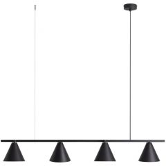 Aldex Form 1108L1 lampa wisząca 4x15 W czarna