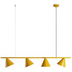 Aldex Form 1108L14 lampa wisząca 4x15 W żółta