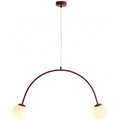 Aldex Una 1116H15 lampa wisząca 2x10 W czerwona