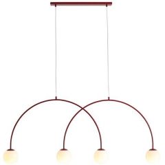 Aldex Una 1116L15L lampa wisząca 4x10 W czerwona