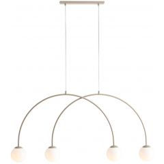 Aldex Una 1116L17S lampa wisząca 4x10 W beżowa