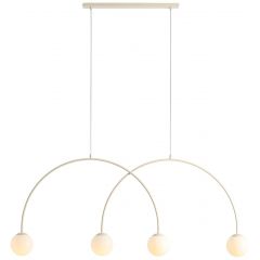 Aldex Una 1116L9L lampa wisząca 4x10 W kremowa